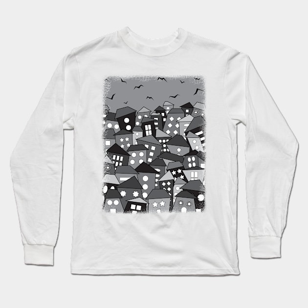 Rootless City in Darkness - 2 Long Sleeve T-Shirt by Gramoda